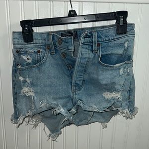 Abercrombie & Fitch distressed shorts. Women’s Size 25/0